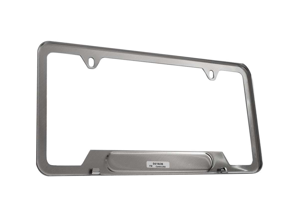 Ford Motorsport 80s Logo Polished Stainless Steel License Plate Frame