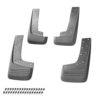 2024 Ford Ranger Raptor OEM Black Front & Rear Mud Flaps Splash Guards - Set of 4