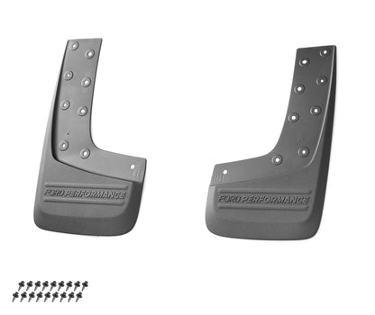 2024 Ford Ranger Raptor OEM R1WZ-16A550-DA Black Rear Mud Flaps Splash Guards Pair