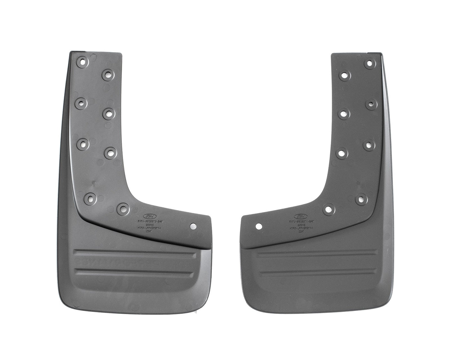 2024 Ford Ranger Raptor OEM R1WZ-16A550-DA Black Rear Mud Flaps Splash Guards Pair