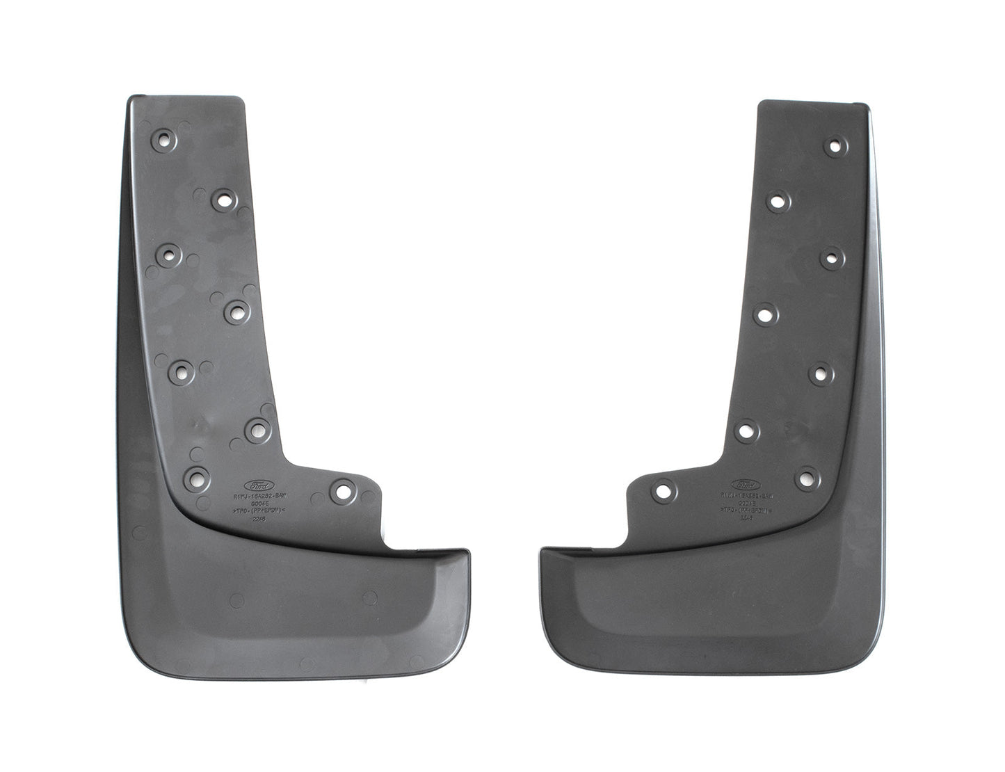 2024 Ford Ranger Raptor OEM R1WZ-16A550-CA Black Front Mud Flaps Splash Guards Pair