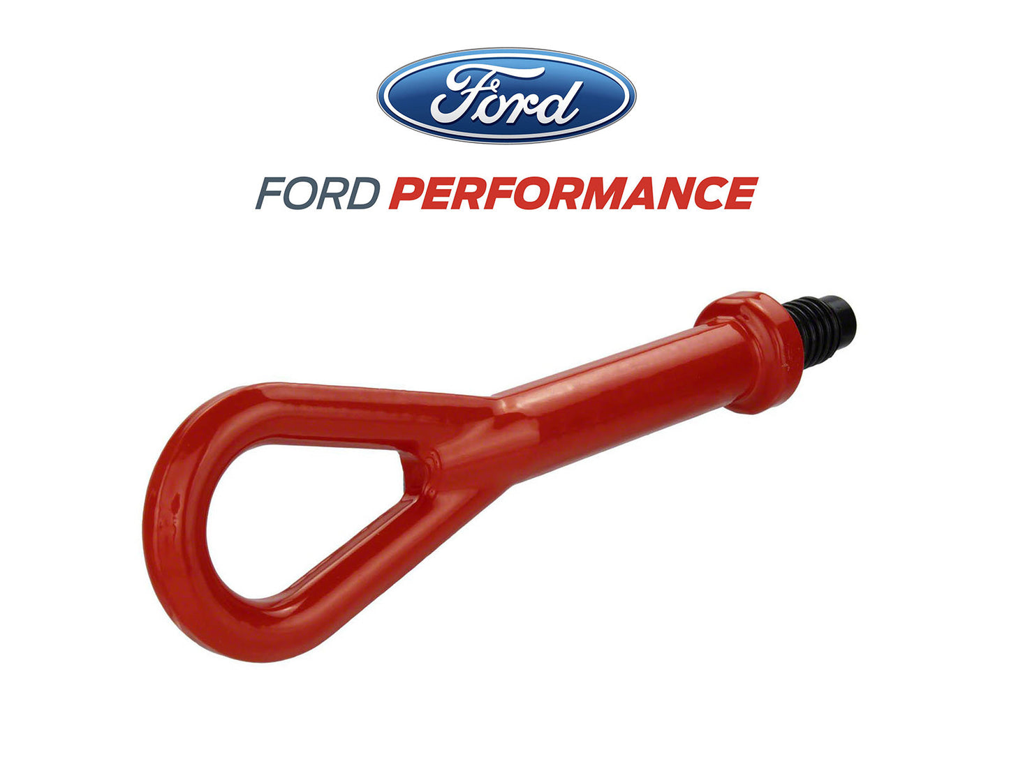 2024 Ford Mustang OEM M-17954-M Performance Pack Front Bumper Tow Hook Red