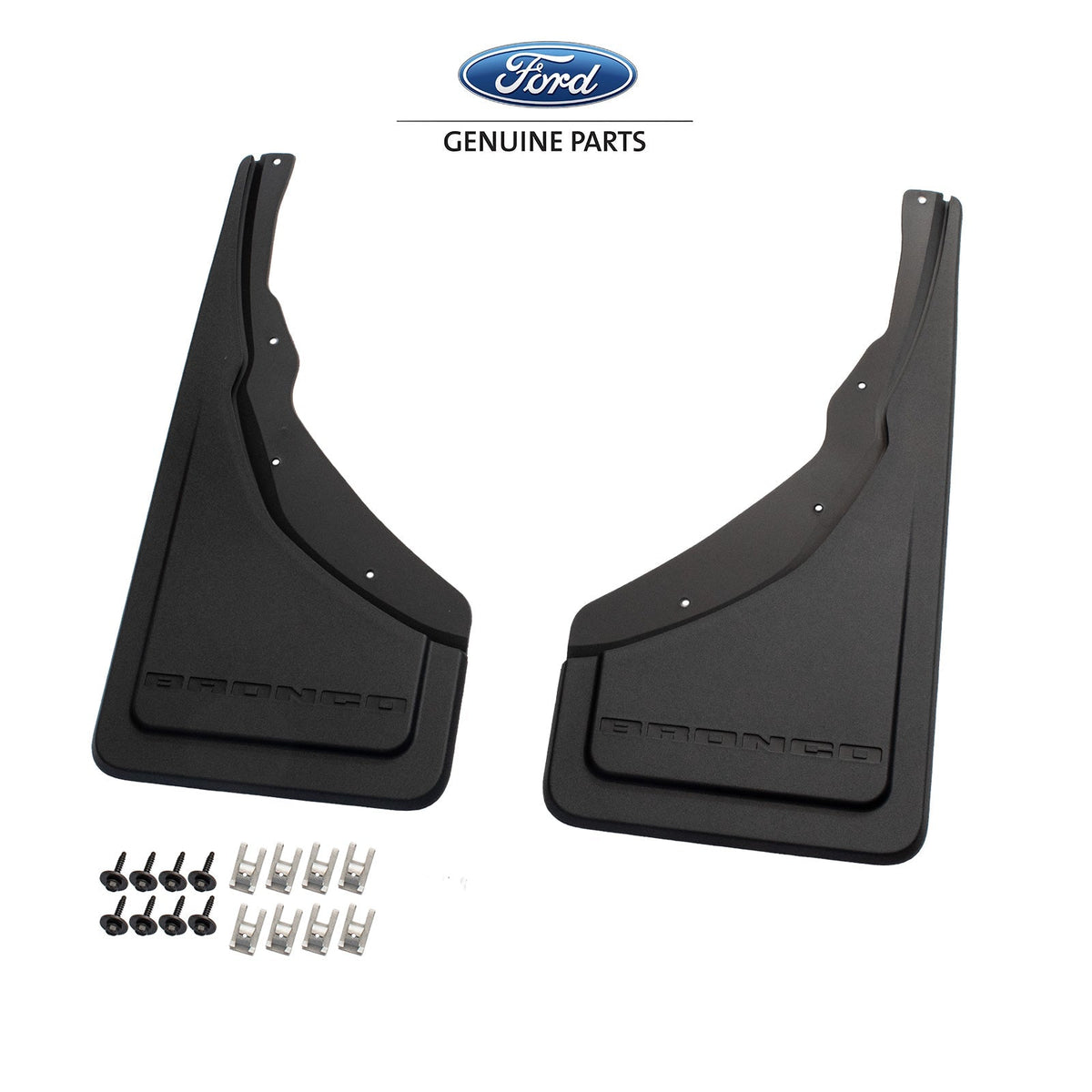 2025-2026 Bronco Sport Ford OEM S1PZ-16A550-BA Black Rear Mud Flap Splash Guards