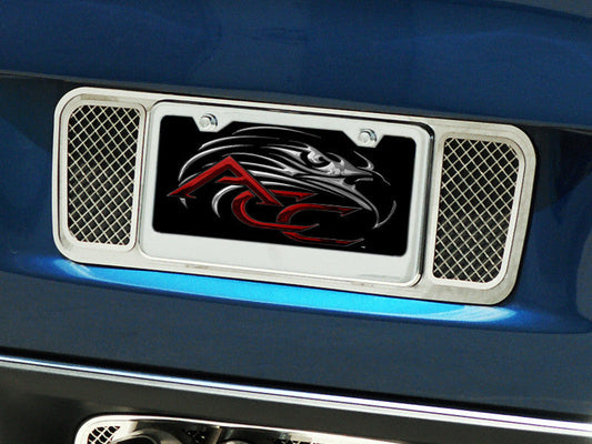 2005-2013 C6 Corvette Polished Stainless Steel Mesh Rear License Plate Frame