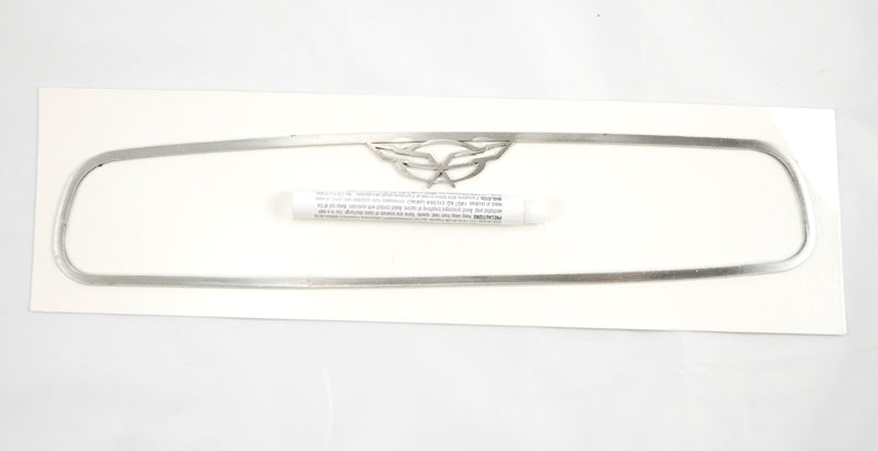 1997-2004 C5 Rear View Mirror Trim Surround Frame Insert w/ Crossed Flags Logo