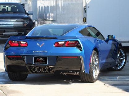 C7 Corvette Stingray Coupe Rear Valence Vent Grilles Mesh Polished Stainless