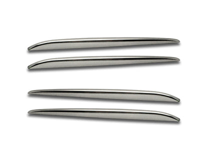 2014-2019 Corvette Retro Style Chrome Side Vent Fender Spears - 4Pc