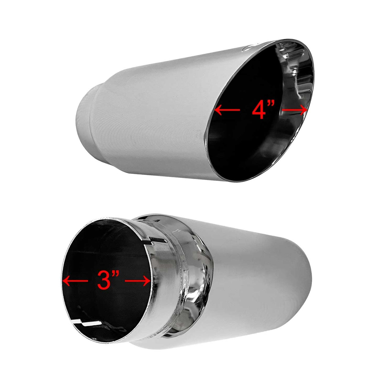 2019-2023 Ranger OEM Ford Performance M-5260-CT2 Chrome 4" Clamp On Exhaust Tip