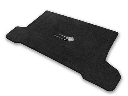 2014-2019 C7 Corvette Coupe Jet Black Rear Cargo Trunk Mat - Stingray Logos