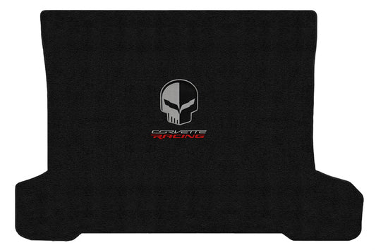 2014-2019 C7 Coupe Jet Black Rear Trunk Mat - Jake Skull & CORVETTE RACING Logos