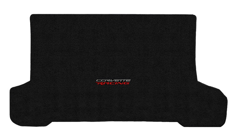 2014-2019 C7 Corvette Convertible Jet Black Trunk Mat - CORVETTE RACING Logo