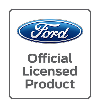 Ford Motorsport Front or Rear Metal License Plate Insert - Blue & White