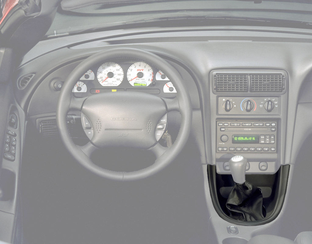 1994-1998 Mustang Black Shifter Bezel, Shift Boot & Bullitt Trim