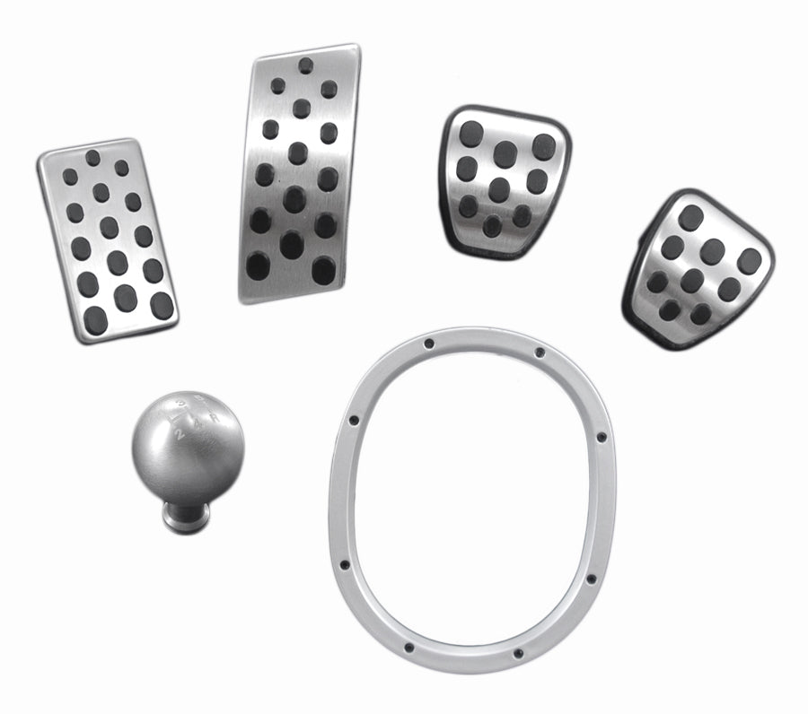 1994-2004 Mustang Mach 1 Aluminum Manual Pedals Shifter Ring 5 Speed Shift Knob