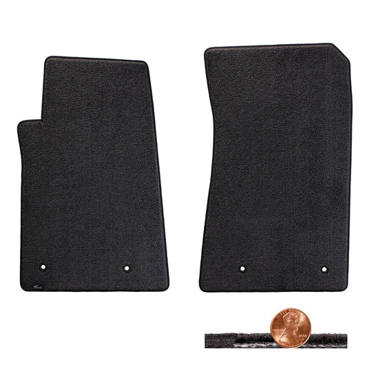 2010-2015 Chevy Camaro Classic Loop 2pc Ebony Black Front Floor Lloyd Mats Set