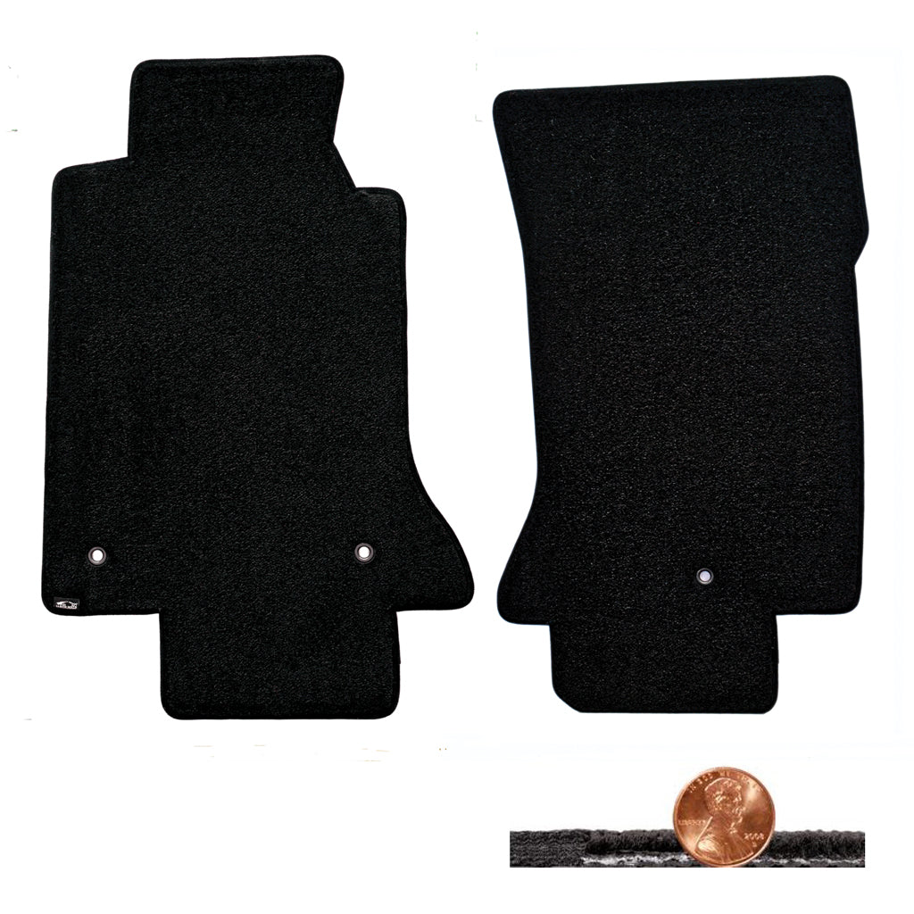 1997-2004 C5 Corvette Classic Loop 2pc Black Driver & Passenger Front Floor Mats