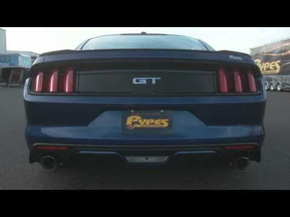 2015-2017 Mustang 5.0 GT Pypes X-Pipe & Axle Back Exhaust System Kit w/ Black Tips