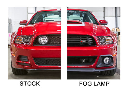 2013-2014 Ford Mustang GT V6 Roush Lower Front Fascia Bumper Fog Light Lamp Kit