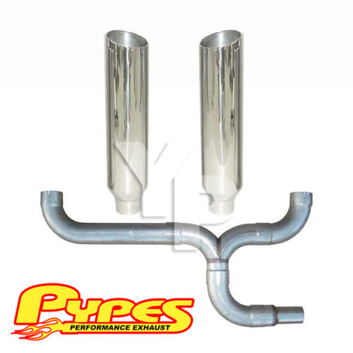 Dodge 5.9L 2500 3500 Diesel Polished Dual 8" Pypes Slant Stacks Exhaust Kit