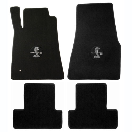 2011-2012 Mustang Shelby GT500 Lloyd 4 piece Black Front Rear Floor Mats Set