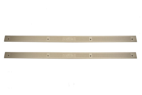 1979-1993 Mustang 5.0 Bottom Door Jam Sill Step Plates in Tan Pair LH & RH