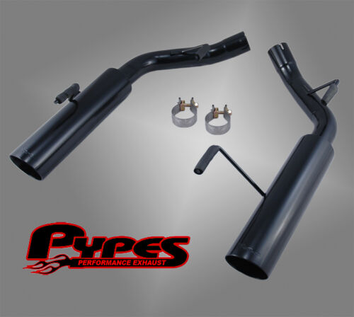 2005-2010 Mustang GT V8 2.5" BLACK Pype Bomb Axle-Back Muffler Delete System