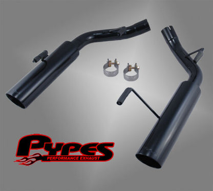 2005-2010 Mustang GT V8 2.5" BLACK Pype Bomb Axle-Back Muffler Delete System