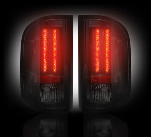 2007-2013 Chevy Silverado Rear Brake & Reverse Smoked Taillights w/ LED Bulbs