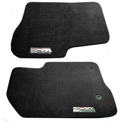 2011-2014 Ford F-150 Charcoal Black Front Floor Mats w/ Chrome 5.0 Coyote Emblem