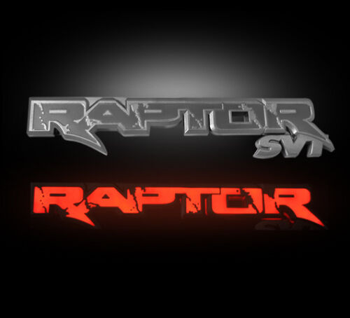 2009-2014 F150 SVT Raptor Recon Rear Tailgate Light Up Illuminated Emblem in Red