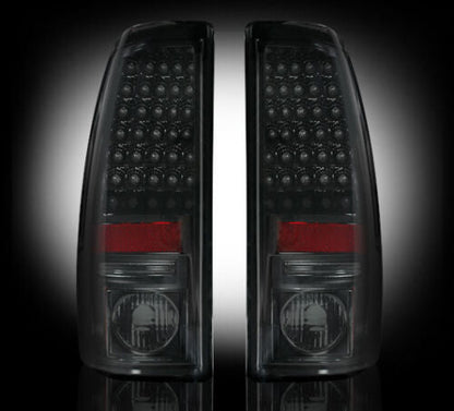 1999-2007 Chevy Silverado & GMC Sierra LED Tail Lights with Smoked Lenses - Pair