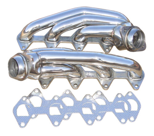 2005-2010 Ford Mustang GT 4.6 PYPES Polished Stainless Short Shorty Headers