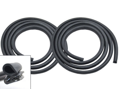 1979-1993 Mustang Body to Door Opening Weatherstrips Rubber Seals - Pair