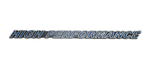 Mustang Camaro Shelby GT500 Corvette High Performance Emblem Blue w/ Chrome Trim
