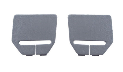 1990-1993 Mustang Hatchback Rear Seat Belt Bezels Grey Gray (Pair)