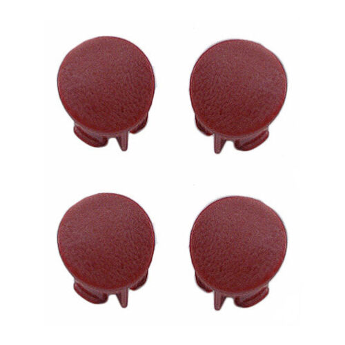 1987-1993 Mustang Door Armrest Pad Plugs Scarlet Red - Set of Four (LH & RH)