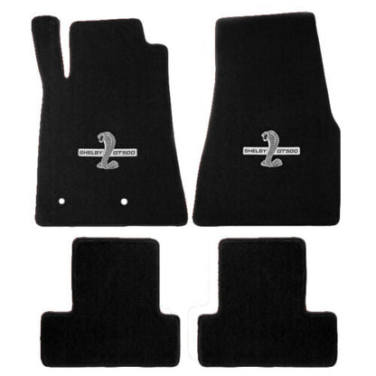 2005-2010 Mustang Shelby GT500 GT-500 Black 4pc Lloyd Front Rear Floor Mats Set