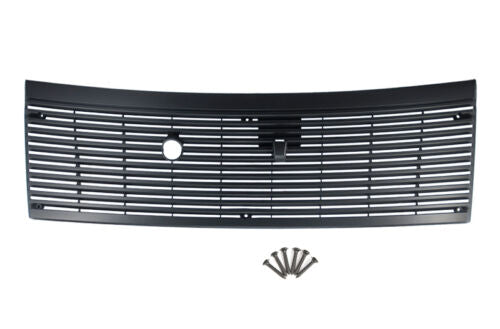 1983-1993 Ford Mustang Black Cowl Vent Grille Cover  w/ Hardware (6 Screws)