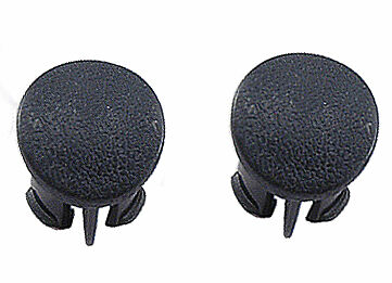 1987-1993 Mustang Door Armrest Pad Plugs LH Drivers Side Black - Pair