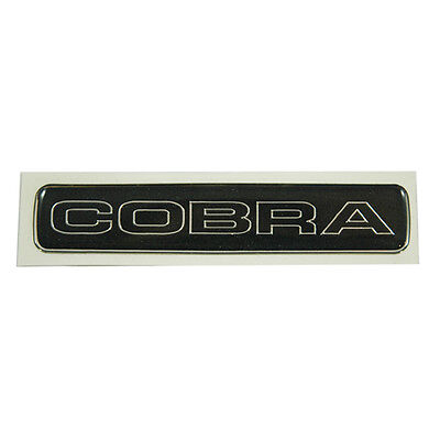 1993 Ford Mustang Cobra Vinyl Black & Chrome Rear Deck Lid Trunk Emblem 4.75"