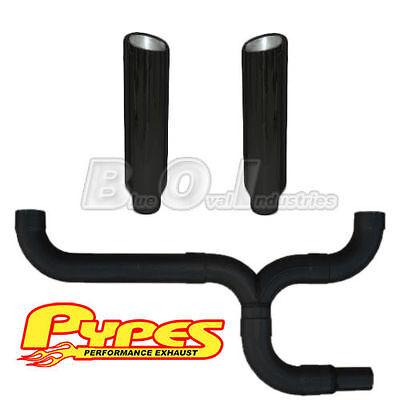 Pypes Ford 6.0 Powerstroke Super Duty Diesel 8" Black Dual Stacks Kit