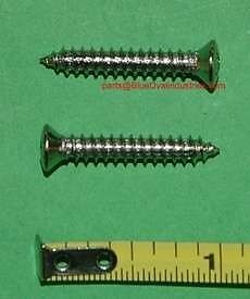 83-93 Mustang Hatch, 87-93 Coupe Sun Visor Retaining Clip Hardware Screws