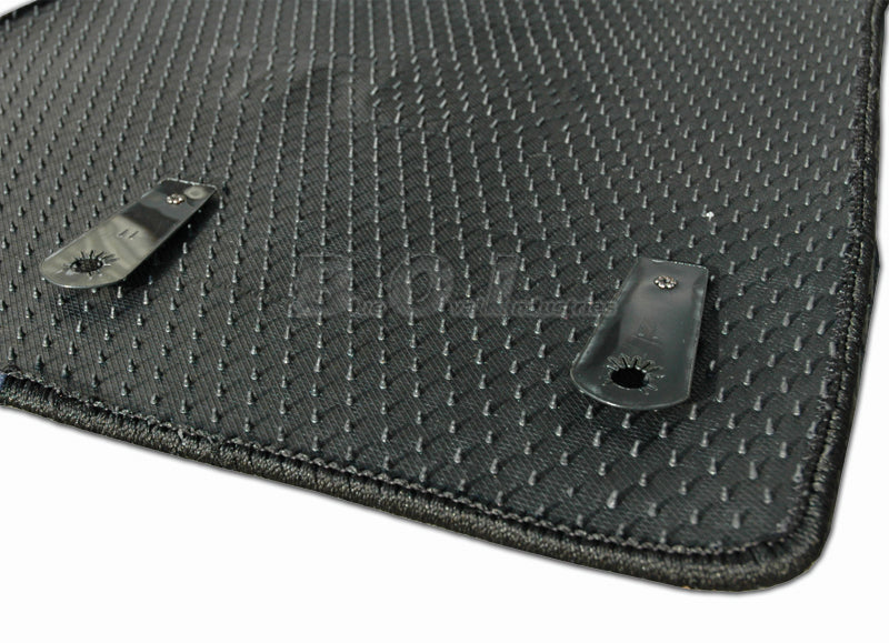 2011-2012 Mustang Shelby GT500 4pc Black Floor Mats w Cobra Snake & GT 500 Logo