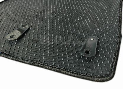 2013-14 Mustang Shelby GT500 4pc Black Floor Mats w Cobra GT 500 Embroidery Logo