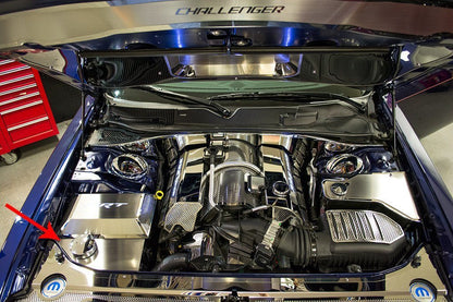 2015-2019 Dodge Challenger Polished Anti Lock Brake & Washer Fluid Cover w/ Cap