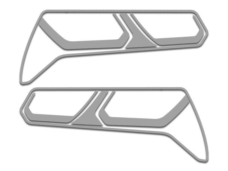 2014-2019 Chevy C7 Corvette Tail Light Trim 8 Pc Kit Polished Stainless Steel
