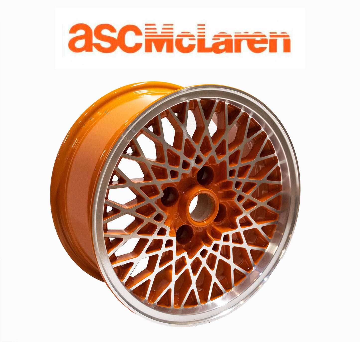 1984-1986 ASC McLaren Mercury Capri Factory OEM NOS Orange Mesh Wheel 15" x 7"