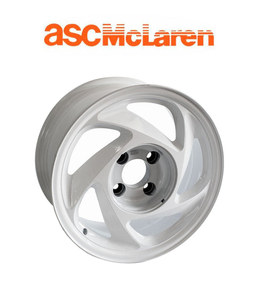 1989-1990 ASC McLaren NOS Mustang OEM White 15" x 7" RH Passenger Side Wheel