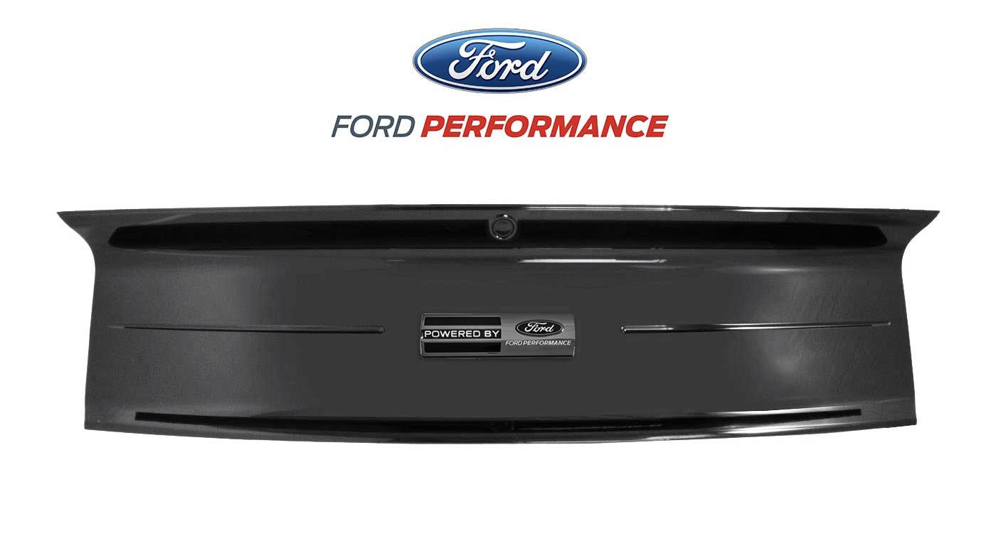 2015-2023 Mustang OEM Rear Deck Lid Trunk Trim Panel w/ Black Ford Performance Emblem