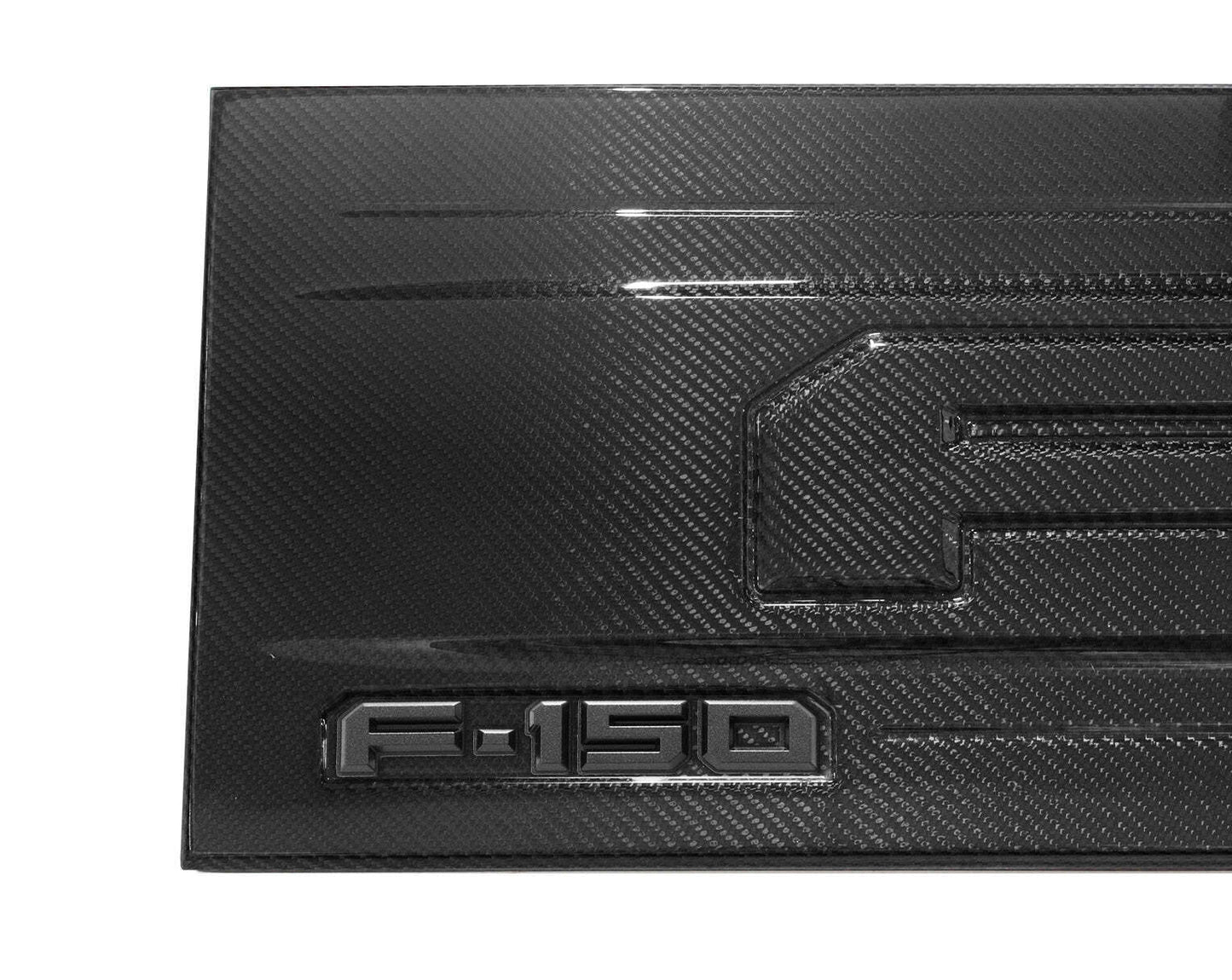 2021-2024 Ford F-150 Raptor OEM Real Carbon Fiber Rear Tailgate, Hood Vent & Fender Side Vents - Gloss Finish